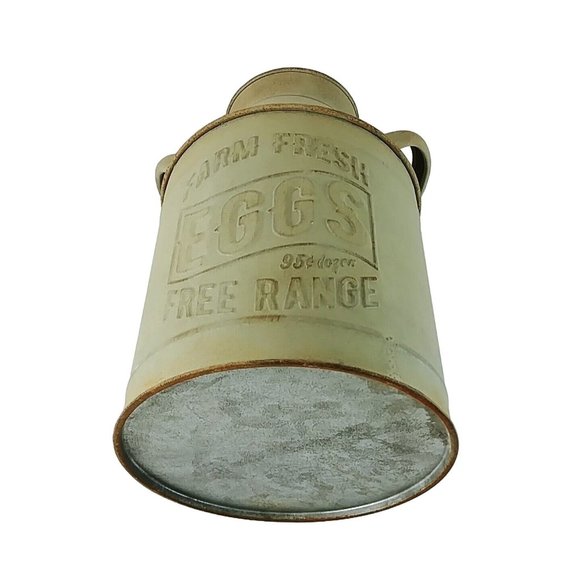 Milk Bucket Planter Floral Base Craft Item Farmhouse Decor Rustic Decor 10" Tall - Picture 2 of 8